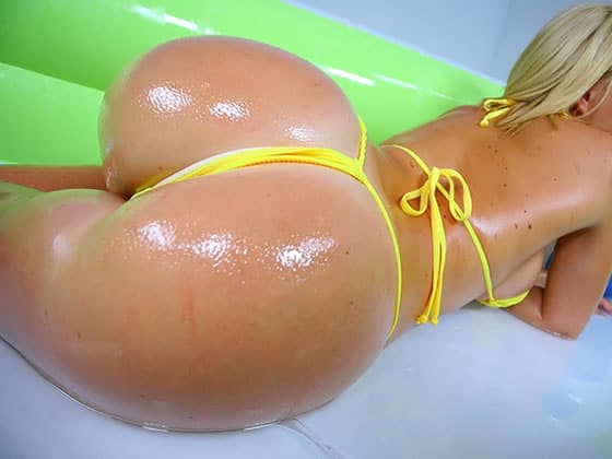 Bikini Oiled Anal - Krissy Lynn Oiled Up Bubble Butt