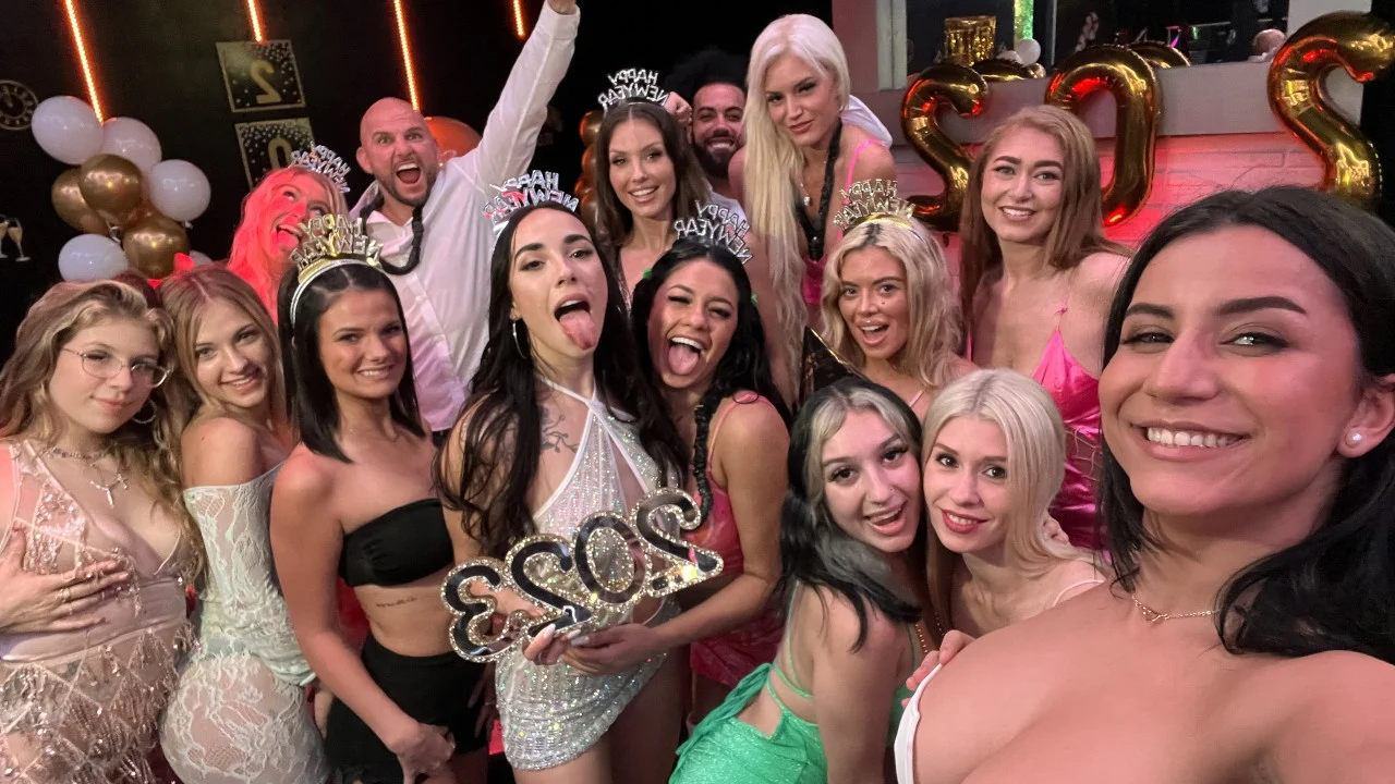 In The VIP Group Sex Orgy Fuck Into The New Year pic
